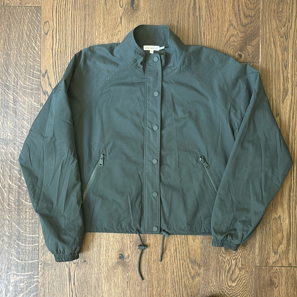 Good American Snap Track Jacket